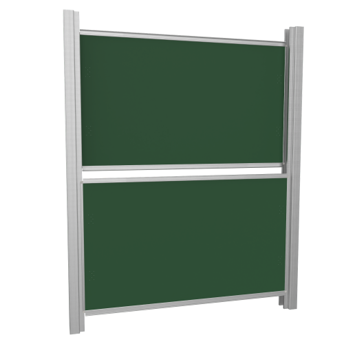 Zweiflächige Pylonentafel Schultafel aus Premium Stahlemaille, Serie PY2 E B/H: 200x120 cm, grün