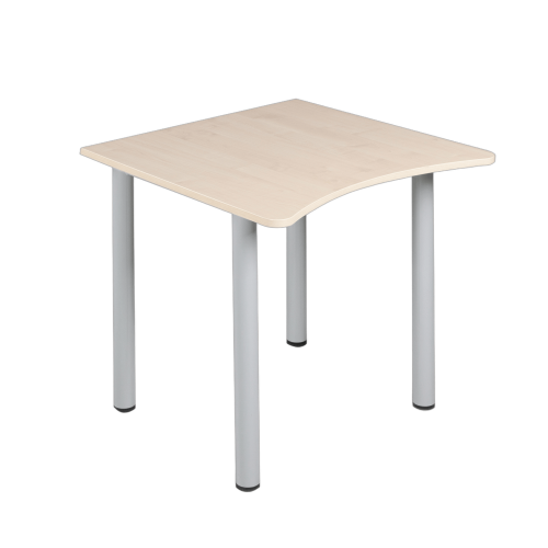 Quadrattischer Arbeitstisch mit Körperausschnitt B/H/T: 80x82x80 cm