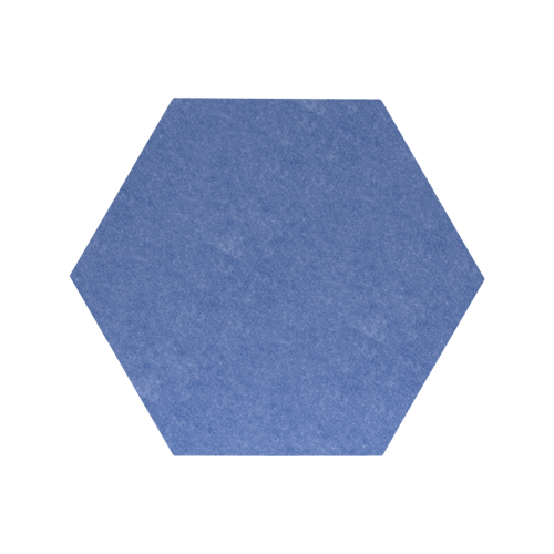 Akustikelement AKUSTIX Shape #14 B/H/T: 40x35x1,8 cm, PET Gestaltungspaneel in Hexagon-Form, Blau