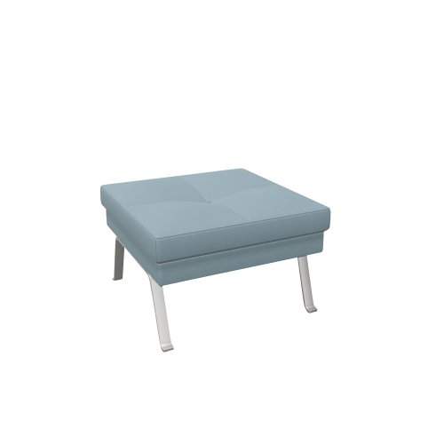 1er Sitzbank Ona mit Metallgestell B/H/T: 67x44x67 cm, Stoffgruppe C2 (Standard), Gestellfarbe Chrom