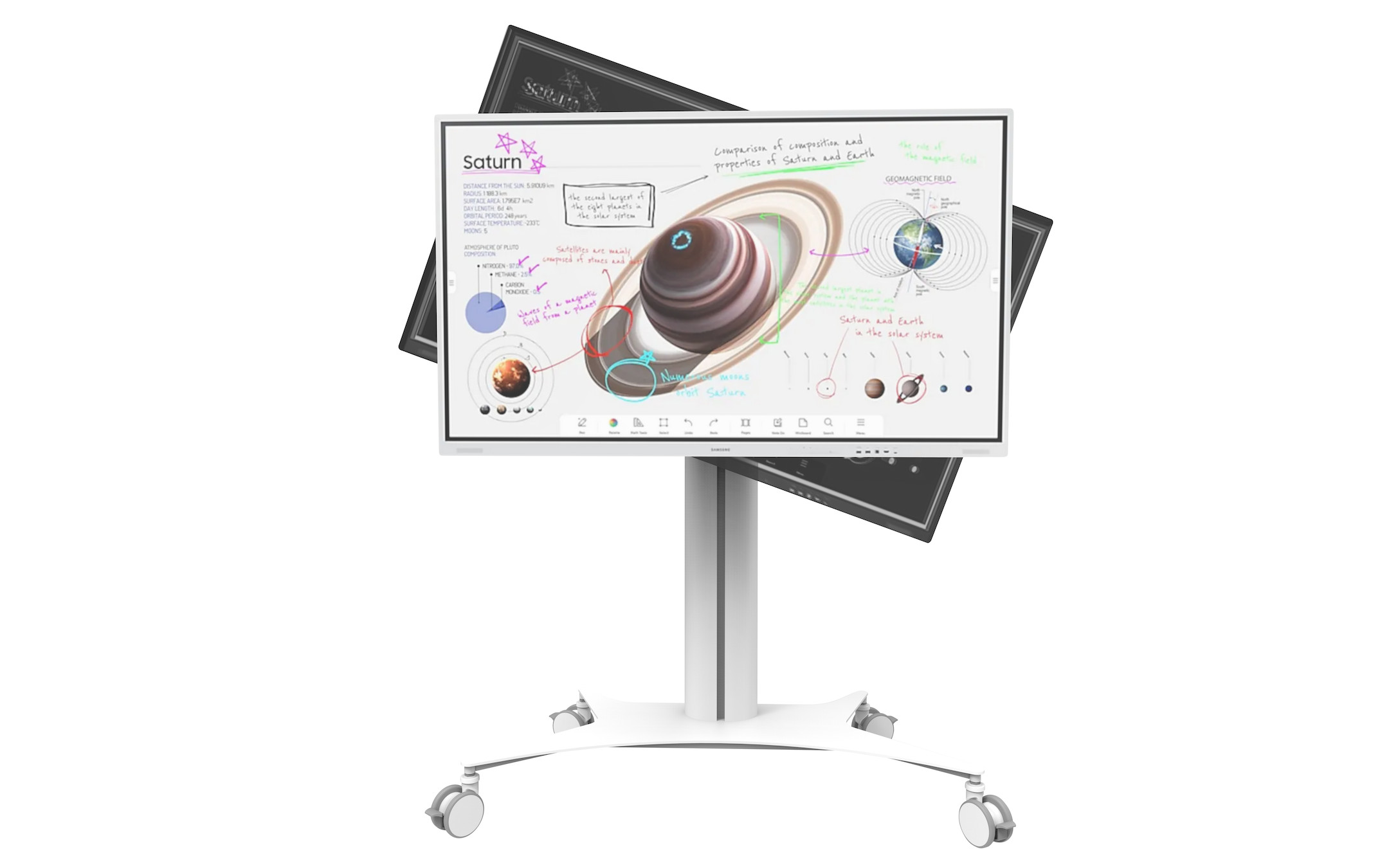 celexon Expert Display-Rollwagen Seoul für Samsung FLIP