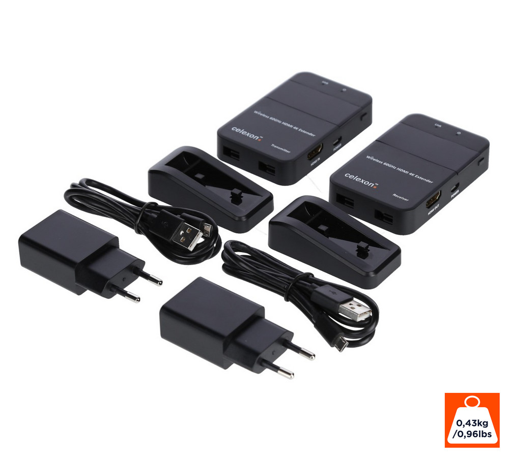 celexon Expert HDMI-Funk-Set WHD30M - 4K