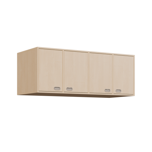 Aufsatzschrank für Liegepolster-Möbel B/H/T: 158x60x67 cm, Schrank 4-türig, für 8er Liegepolster-Bettzeug-Schrank mit Türen