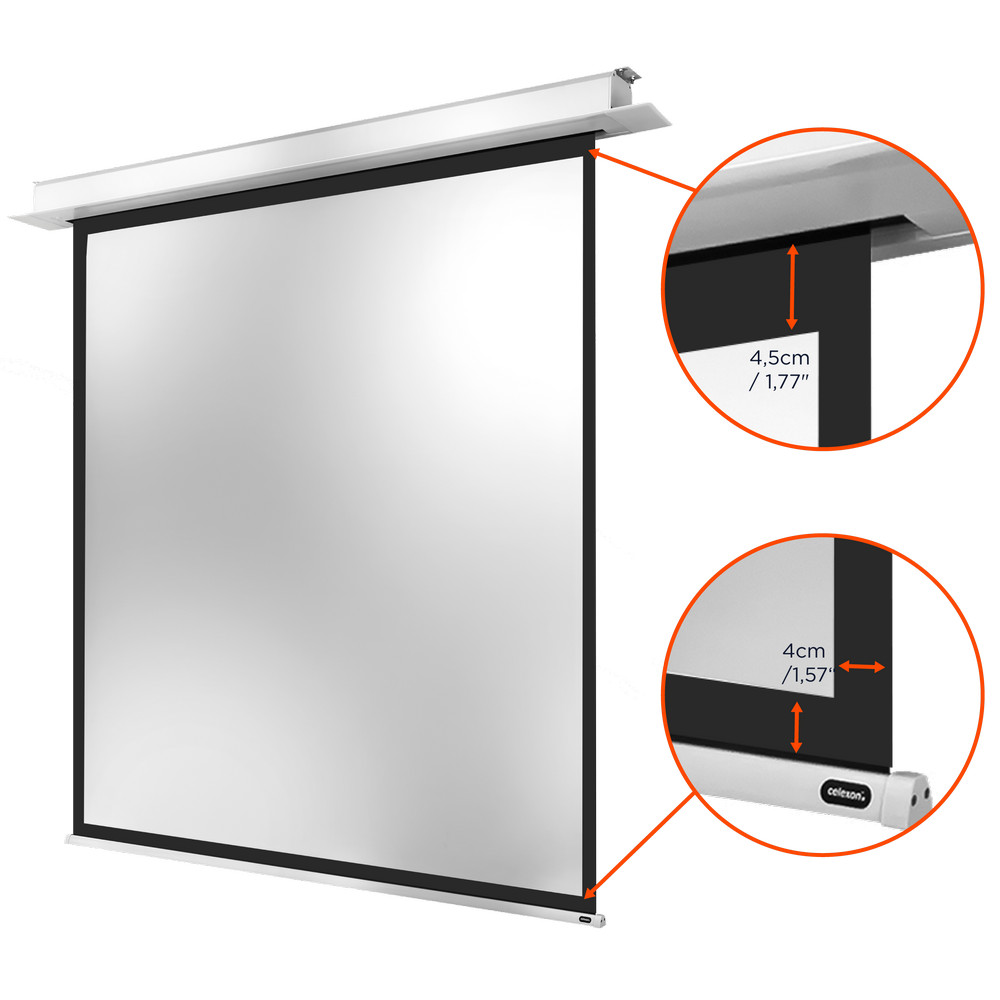 celexon Deckeneinbauleinwand Motor Professional Plus 200 x 200 cm