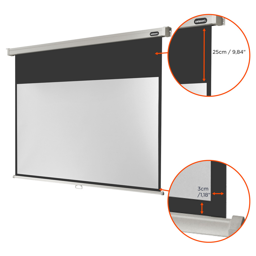 celexon Leinwand Rollo Professional 220 x 124 cm
