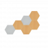 Kletterelement Abschluss Element "1/2 Wabe", für Kantenlänge 47,5 cm, Höhe 41 cm