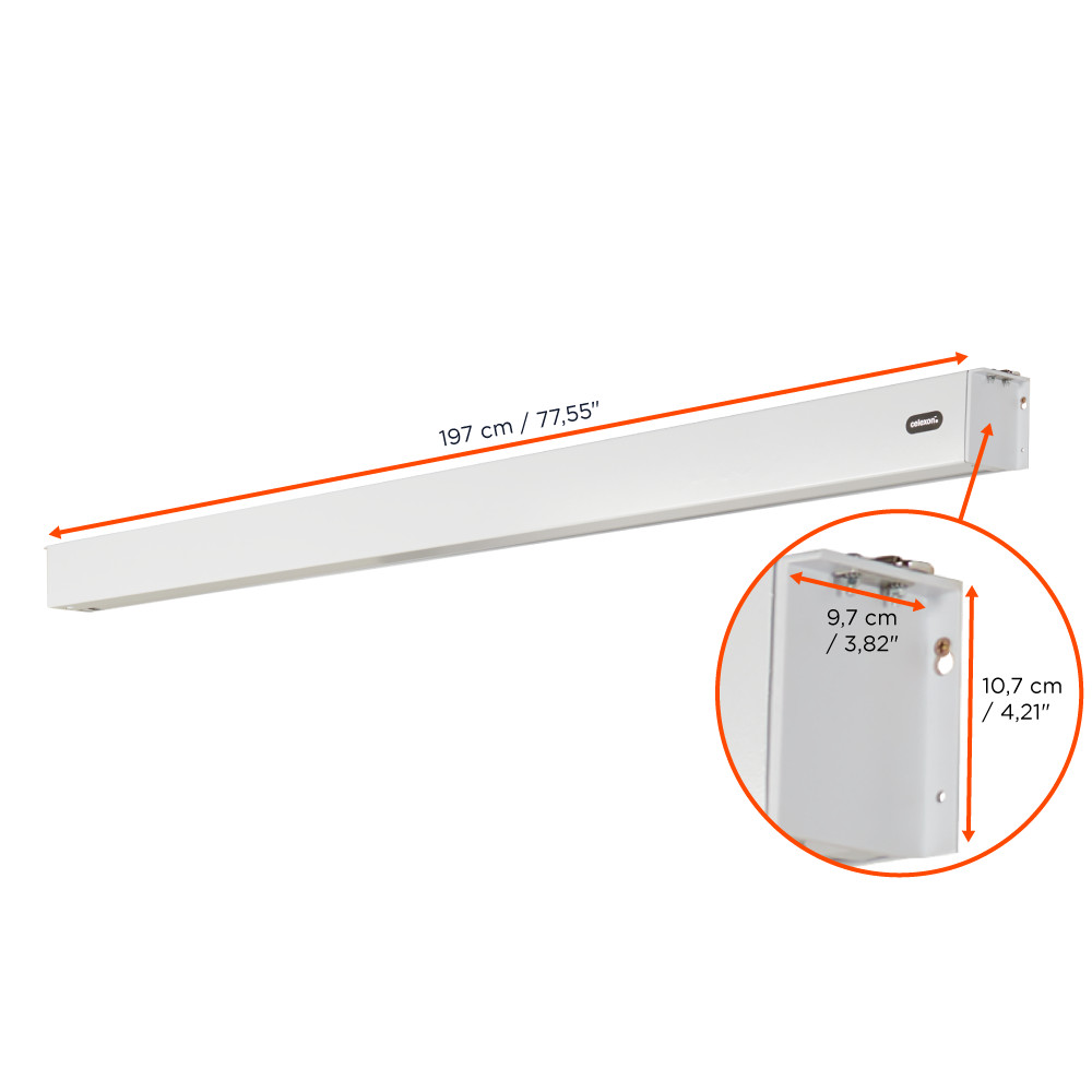 celexon Batterie Leinwand V2.0 Motor Professional Plus 180 x 102 cm