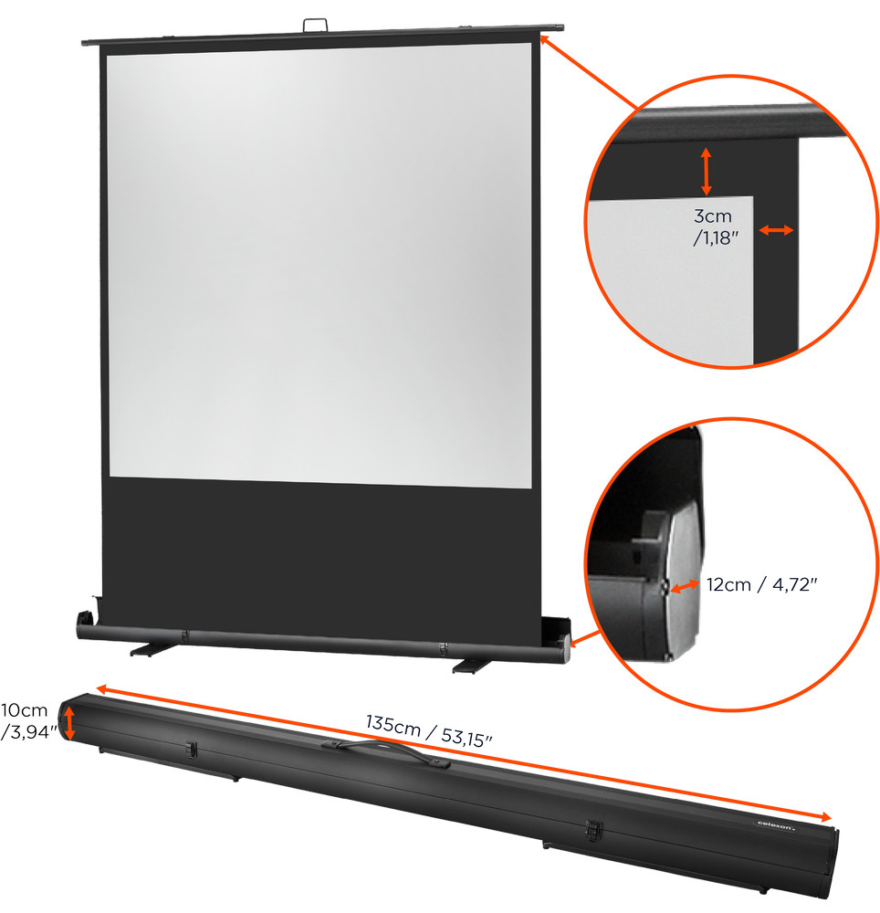 celexon Leinwand Ultramobil Plus Professional 120 x 120 cm