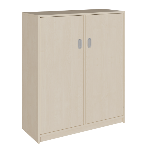 Korpus-Schrank mit 2 Türen in voller Höhe B/H/T: 102x120x40 cm, mit 2 Türen und Mittelwand, insgesamt 8 Fächer