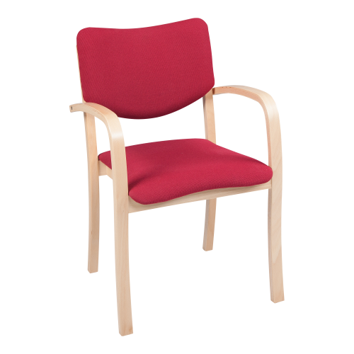 Stuhl INGRID, mit Sitz-/Rückenpolster und Armlehne Sitzhöhe: 46 cm, B/H/T: 52x83x56 cm