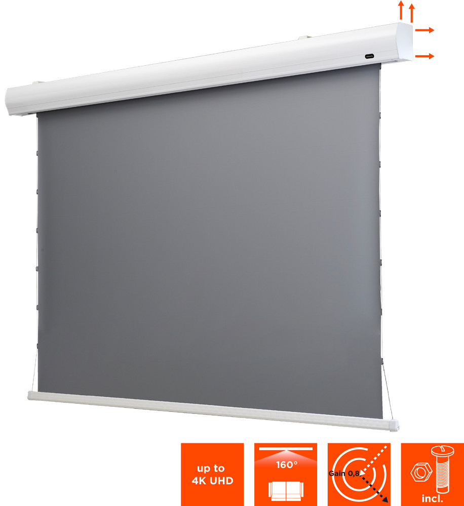celexon HomeCinema Hochkontrastleinwand Tension 298 x 168 cm 135" - Dynamic Slate ALR