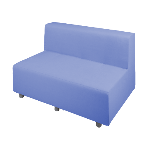 Relax! - Zweiersitzbank mit Lehne, Bezug Kunstleder oder Stoff B/H/T: 104x70x72cm, Sitzhöhe: 39 cm, Stoffbezug & Polster schwer entflammbar