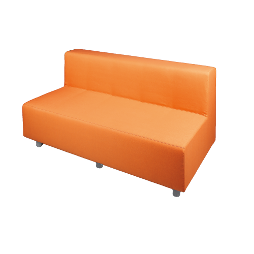 Sofa-Möbelelement mit Lehne B/H/T: 138x73x72 cm, Sitzhöhe: 43 cm, mit Kunstlederbezug
