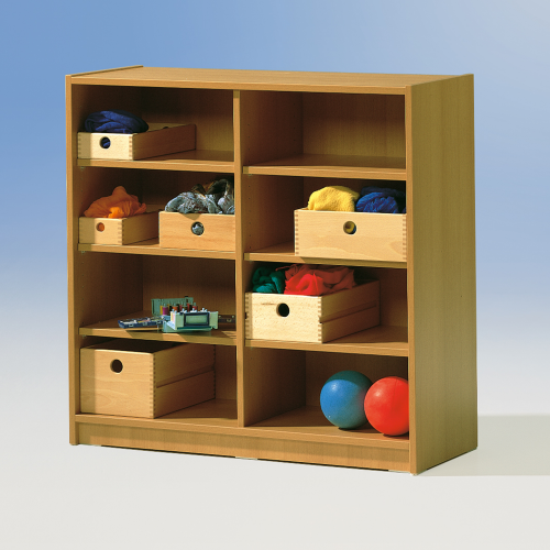 Offenes Werkraumregal WK 2 mit Mittelwand B/H/T: 100x98x40 cm