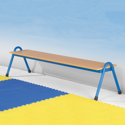 Stapelbare Bank mit melaminbeschichteter Spanplatte und ABS-Kante B/H/T: 180x38x48 cm