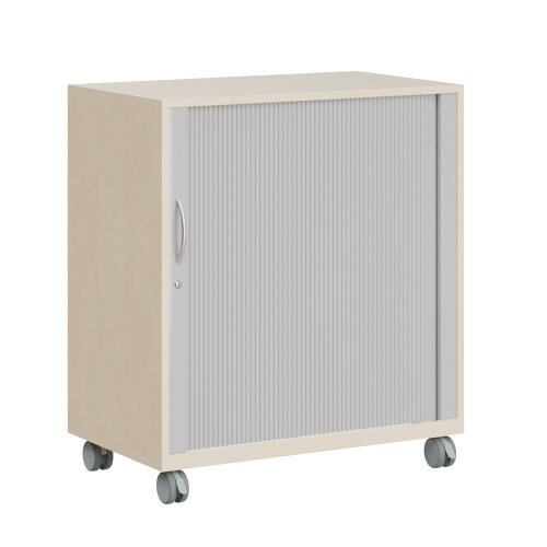 Ergo Tray Sideboard Serie CSRF 2 mit Rollotür B/H/T: 83,7x100x50 cm, auf Standfüßen, 8 hohe Ergotray-Boxen