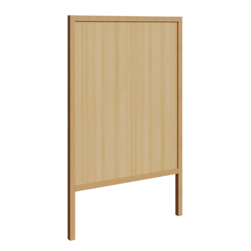 Garderobenstütze mit Dekorrückwand verschieden hohe Bauformen, Garderobenstütze mit Dekorrückwand als Füllung, für verschiedene Breiten und Sitzhöhen