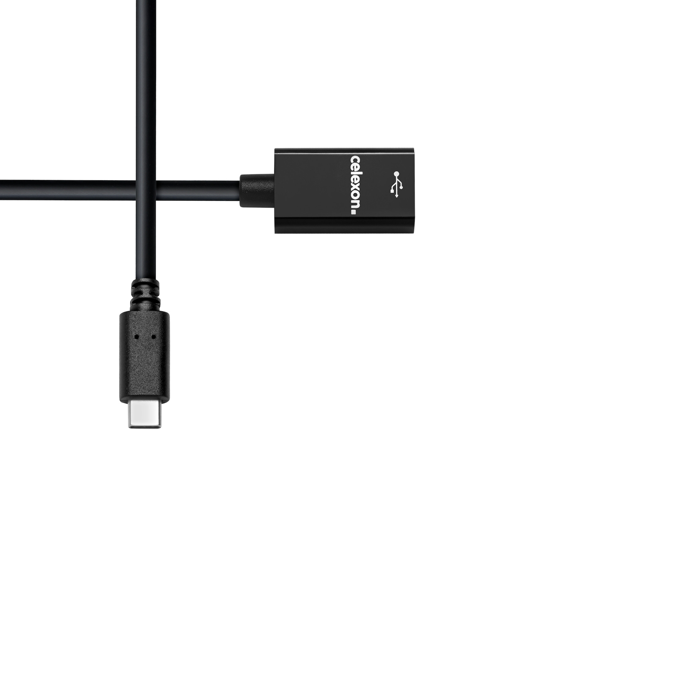 celexon USB-C auf USB-A M/F Adapter, schwarz