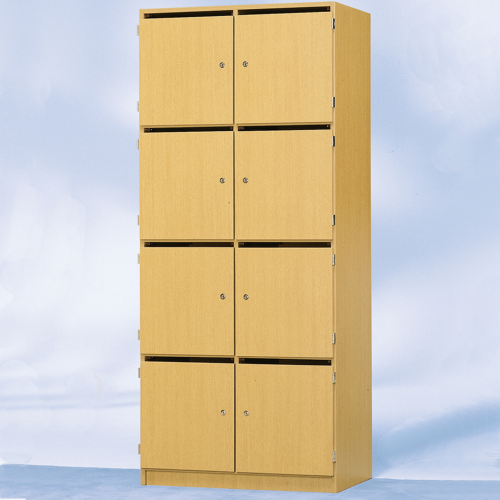 Schließfachschrank, 8 abschließbare Fächer & Briefschlitz B/H/T: 82x190x52 cm