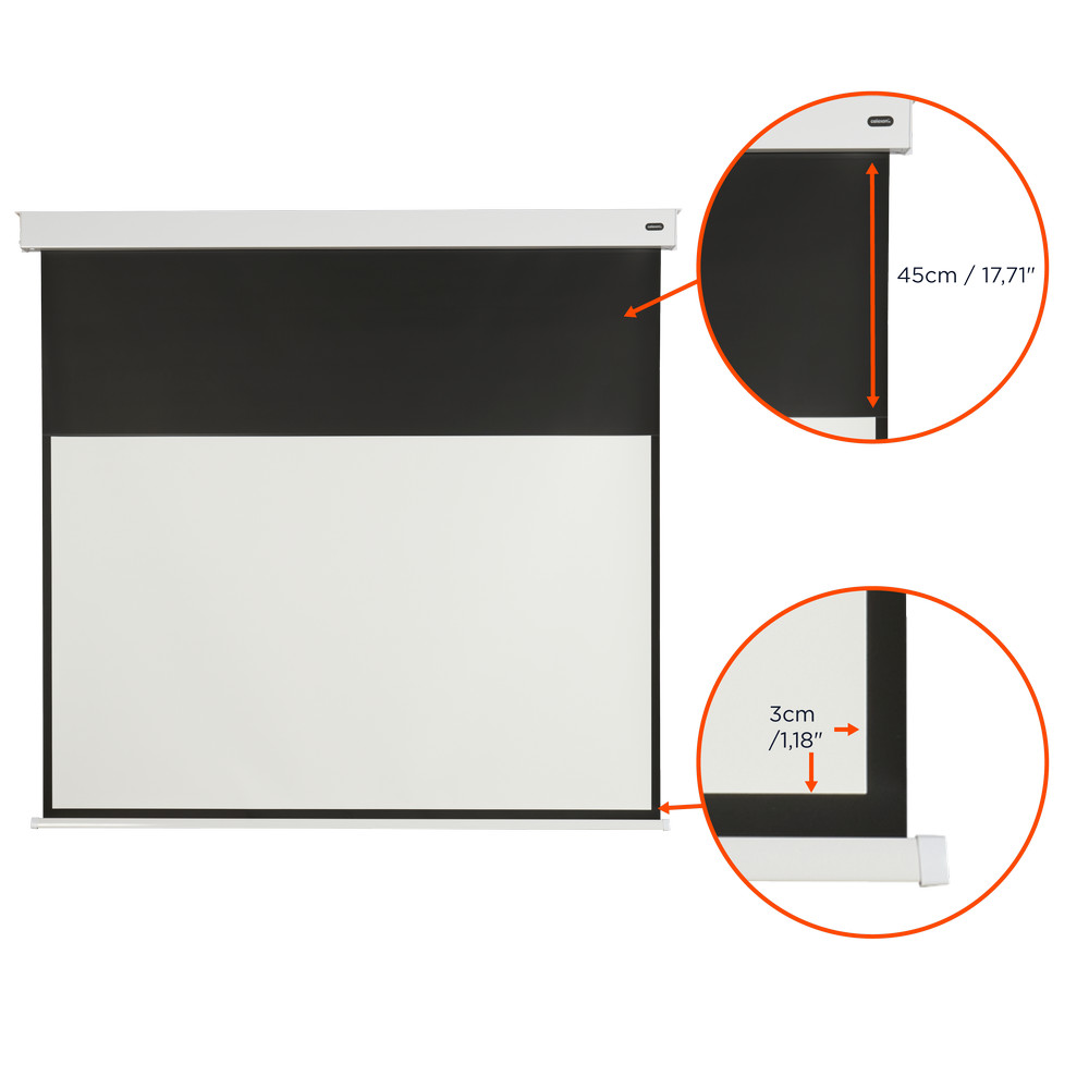 celexon Batterie Leinwand V2.0 Motor Professional Plus 180 x 102 cm