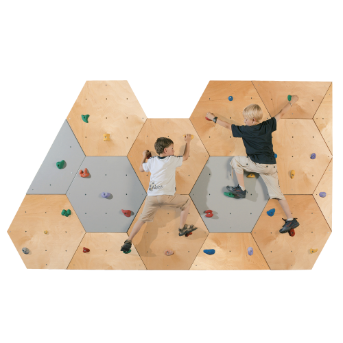 Kletterelement Abschluss Element "1/2 Wabe", für Kantenlänge 47,5 cm, Höhe 41 cm