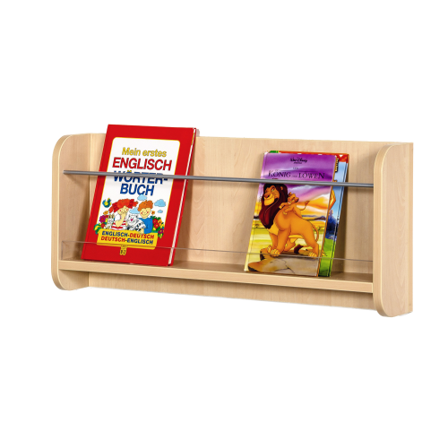 Bücherhängeregal mit 2 Ablagen, B/H/T: 78x60x13 cm