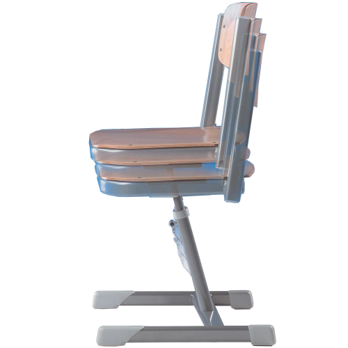 Aluflexstuhl "Lordo" Schulstuhl höhenverstellbar Sitzhöhe: 38-50 cm