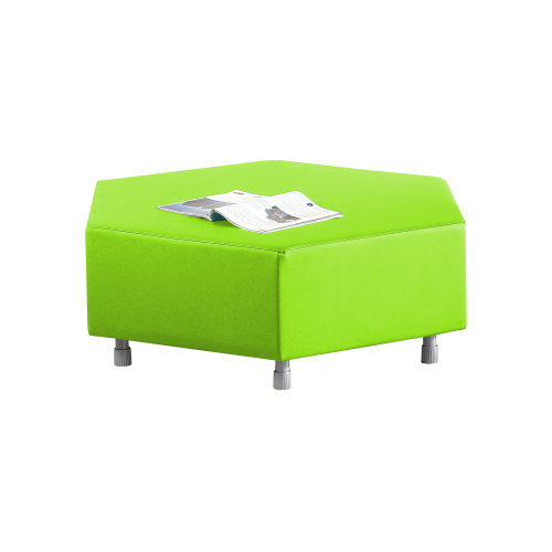 Sitzelement Sechseck aus der Sofaserie Wellness-Oase B/H/T: 112x40x112 cm, Schenkellänge: 56 cm, Bezug Stoff schwer entflammbar