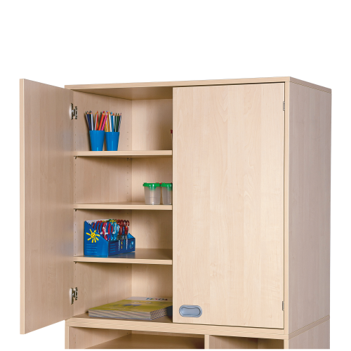 Aufsatzschrank, 2 Türen, 3 Böden Aufsatzschrank B/H/T: 78x100x60 cm