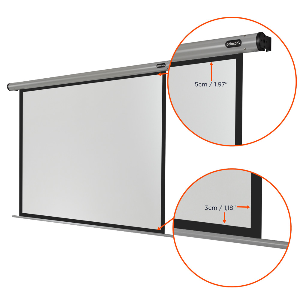 celexon Leinwand Motor HomeCinema 200 x 150 cm