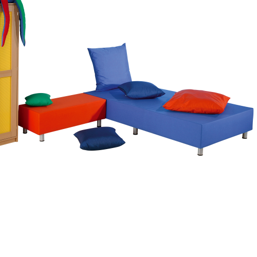 Wellness Oase; bestehend aus 2 Elementen, 5 Kissen Bezug: Kunstleder