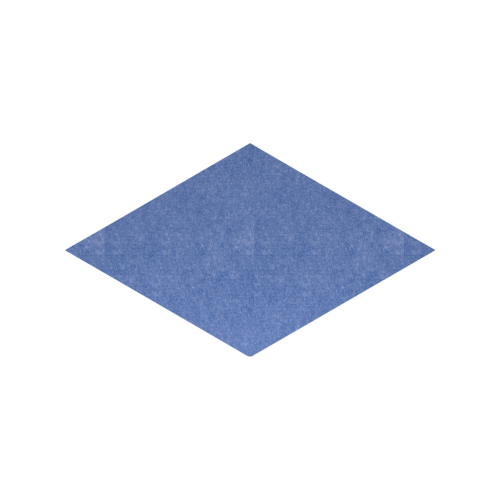 Akustikelement AKUSTIX Shape #13 B/H/T: 35x20x1,8 cm, PET Gestaltungspaneel in Raute-Form, Blau