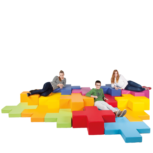 Sitzelement PLUS, Hocker, Bezug Kunstleder, Bezug schwer entflammbar B/H/T: 90x25x90 cm