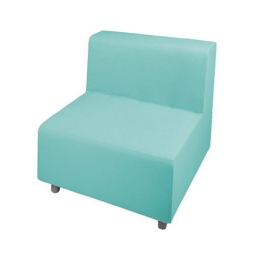 Relax! Einerbank mit Lehne B/H/T 70x70x72 cm, Sitzhöhe: 39 cm, Kunstlederbezug und Polster schwer entflammbar