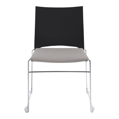 Stuhl DIANE mit Gestell in Chrom, Stoffgruppe C1/C2 (Stoff)
