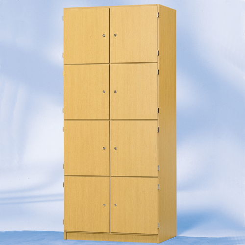 Schließfachschrank, 8 abschließbare Fächer B/H/T: 82x190x52 cm