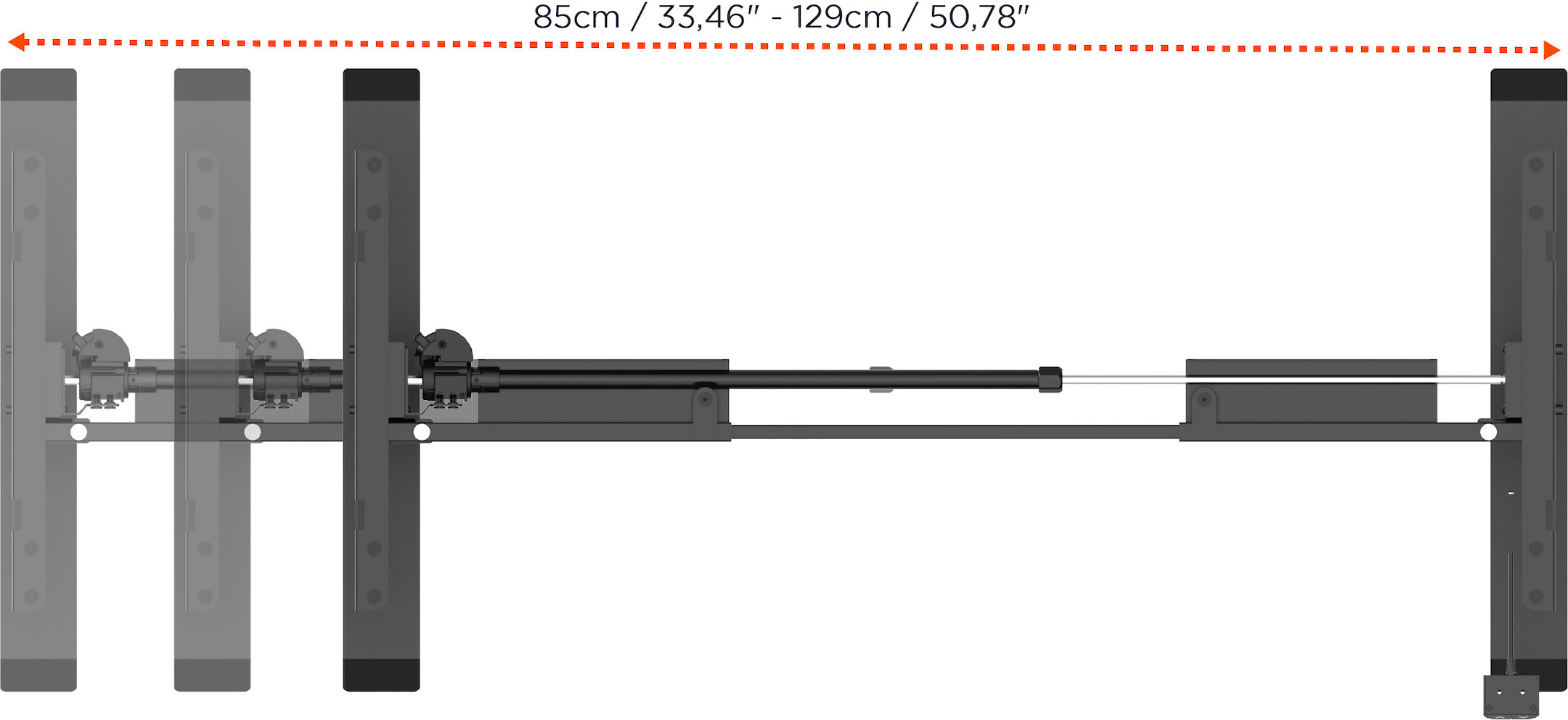 celexon elektrisch höhenverstellbarer Schreibtisch Economy eAdjust-71121 - schwarz, inkl. Tischplatte 150 x 75 cm