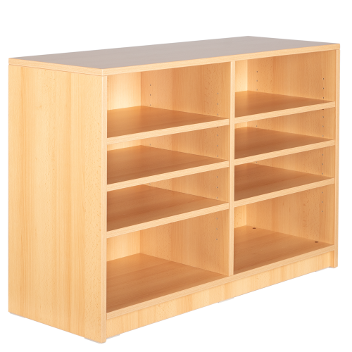 Offenes Werkraumregal WK 3 mit Mittelwand B/H/T: 104x75x40 cm