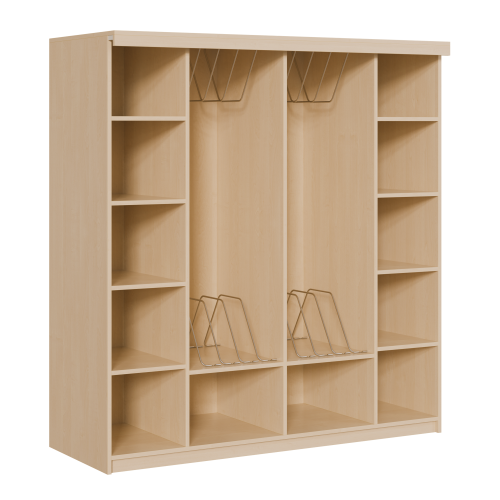 Liegepolsterregal für 130-150 cm lange Polster, mit Fächern B/H/T: 178x190x72 cm, für bis zu 10 Matratzen, Bettwäschefächer, in Korpusbauweise
