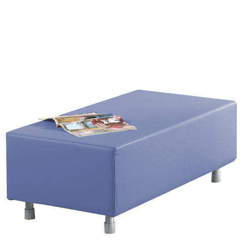 Sitzelement Rechteck klein aus der Sofaserie Wellness-Oase B/H/T: 112x40x56 cm, Stoffbezug und Kern schwer entflammbar