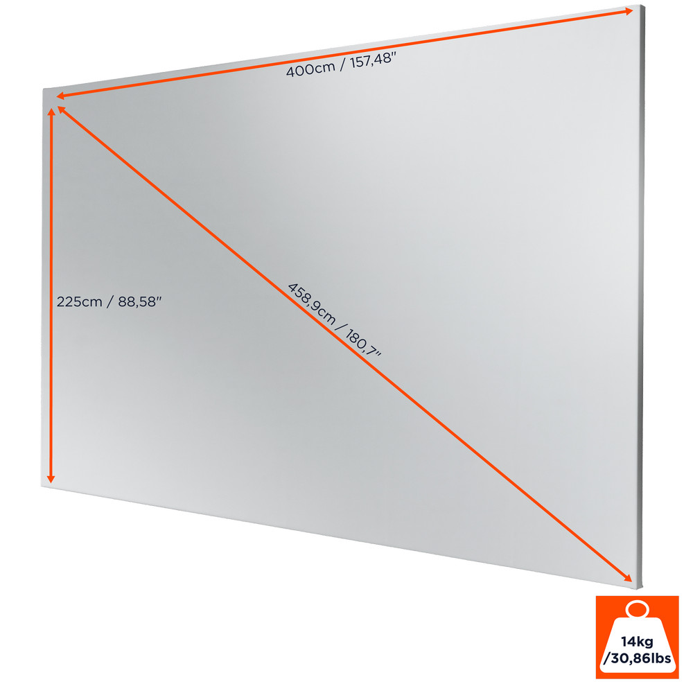 celexon Rahmenleinwand Expert PureWhite 400 x 225 cm