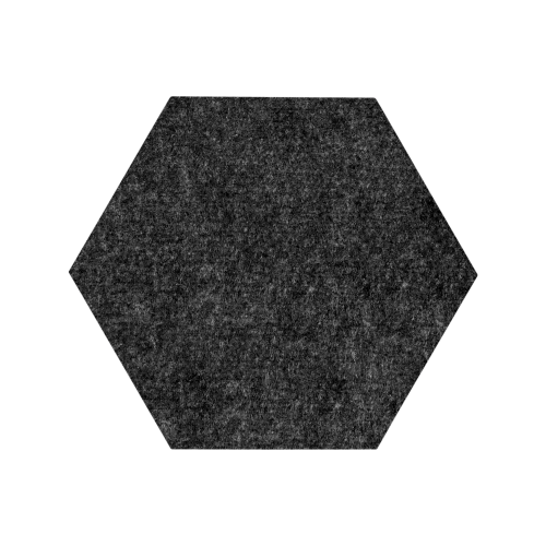 Akustikelement AKUSTIX Shape #14 B/H/T: 40x35x1,8 cm, PET Gestaltungspaneel in Hexagon-Form, Anthrazit
