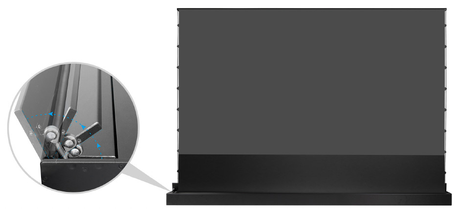 celexon UST Hochkontrast Bodenscheren Leinwand - HomeCinema Plus, 100" schwarz