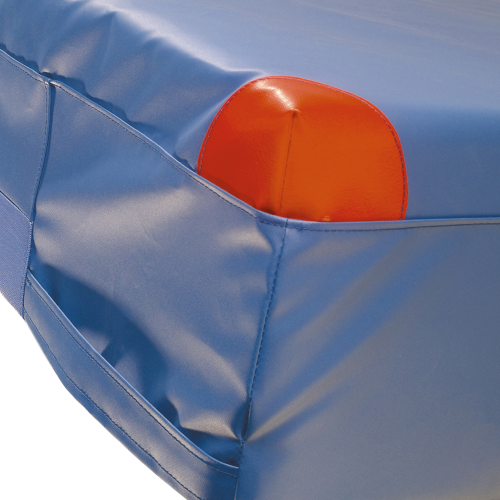 Turnmatte, Weichbodenmatte mit Schaumkern, uni-blau B/H/T: 150x30x200 cm, RG21/25