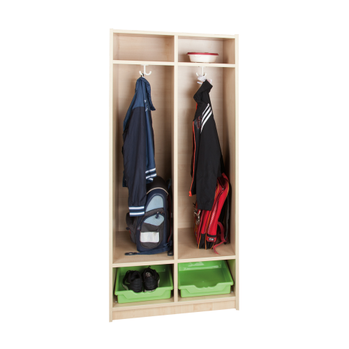 Schultaschenregal für 2 bzw. 3 Schüler B/H/T: 104,5x160x50 cm