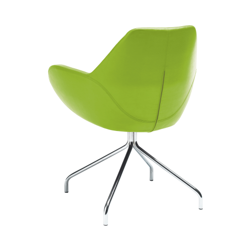 Stuhl Nele, mit Spinnenfuß B/H/T: 67x86x60 cm, Gestellfarbe: Weißaluminium, Stoffgruppe wählbar
