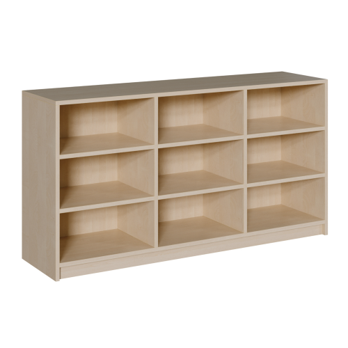Korpus-Raumteilerregal, dreiteilig B/H/T: 152x80x40 cm, mit 2 Mittelwänden und 2 Einlegeböden je Segment; mit kompletter Rückwand