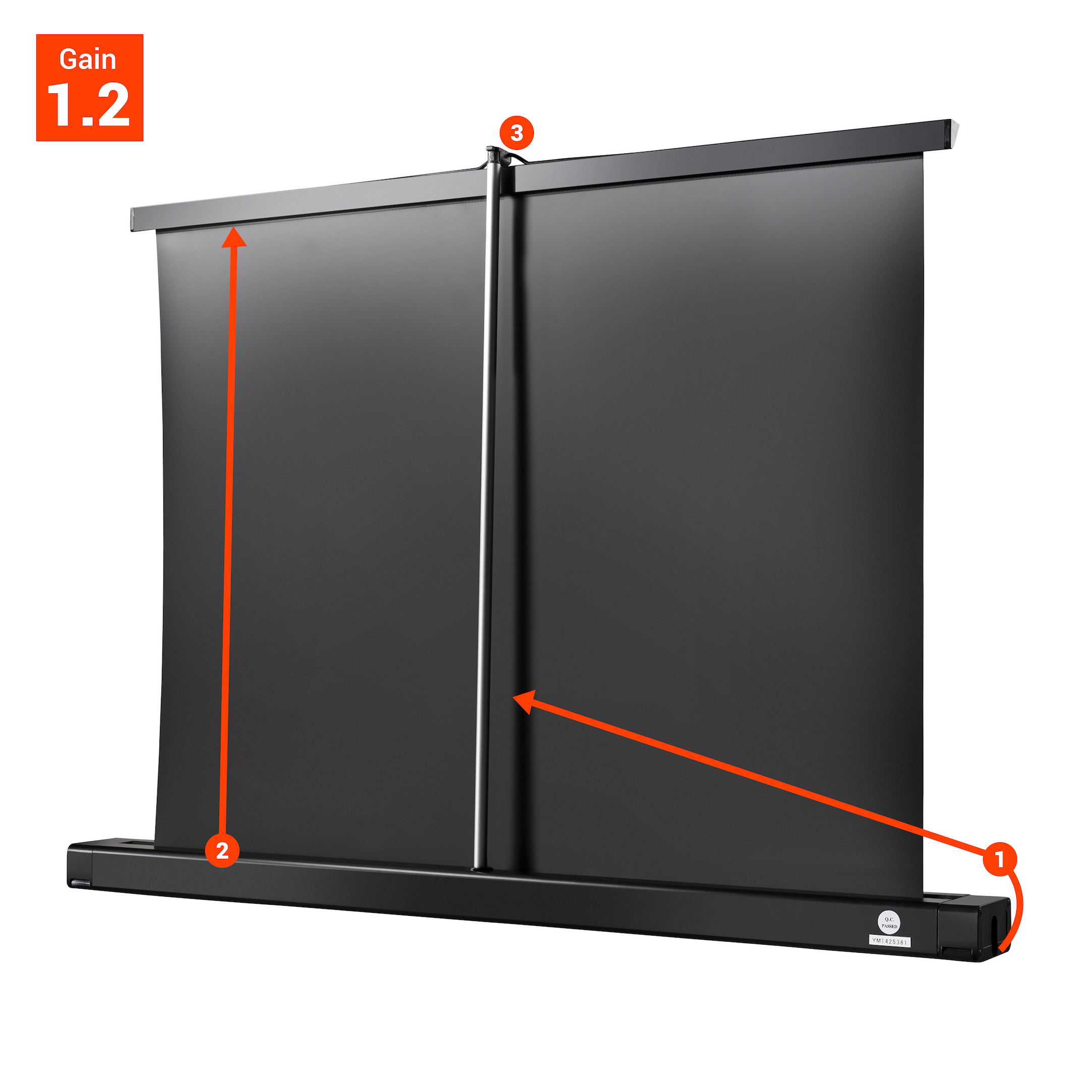 celexon Tischleinwand Professional Mini Screen 102 x 76cm
