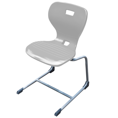 Ergostar UP 2.0 Schulstuhl Sitzschalenfarbe Hellgrau, Sitzhöhe 46 cm