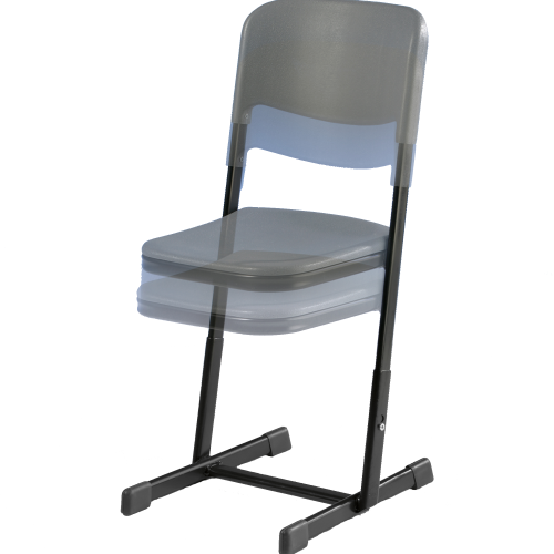 Schülerstuhl AirChair MSTH 30 KG Gestellfarbe wählbar, Sitzträger geschlossen, Höhenverstellbar 34-42 cm